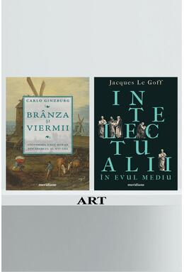 Copertă produs Pachet Meridiane istorie (Intelectualii în Evul Mediu, Brânza și viermii)