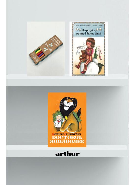 Copertă produs Pachet Arthur Retro Educativ (Doctorul Aumădoare, Despre Jorg, set pixuri) - gallery big 1