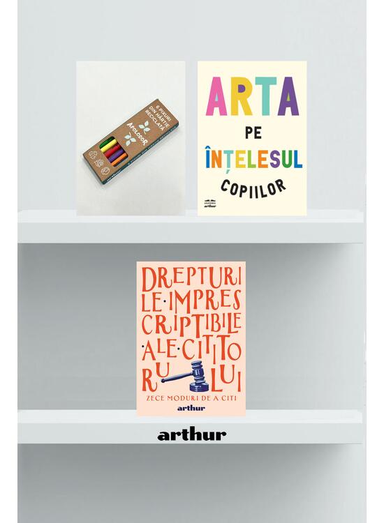 Copertă produs Pachet promo Arta pe înțelesul copiilor, agendă și set pixuri Arthur - gallery big 1