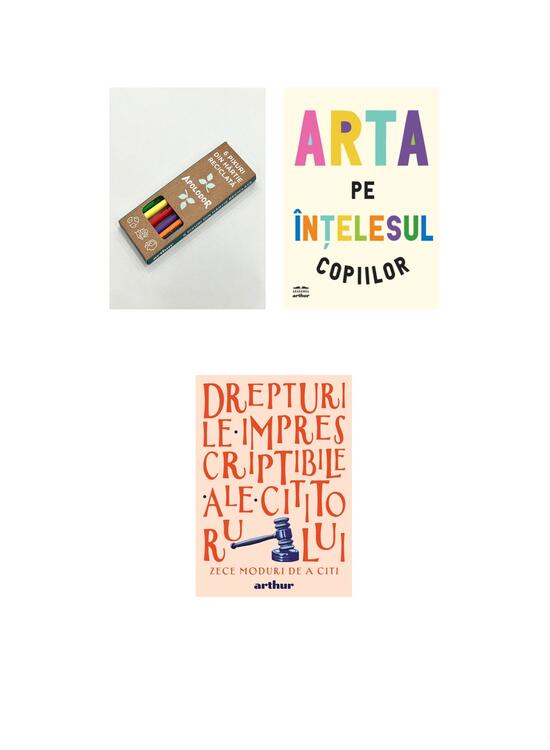 Copertă produs Pachet promo Arta pe înțelesul copiilor, agendă și set pixuri Arthur - gallery big 9