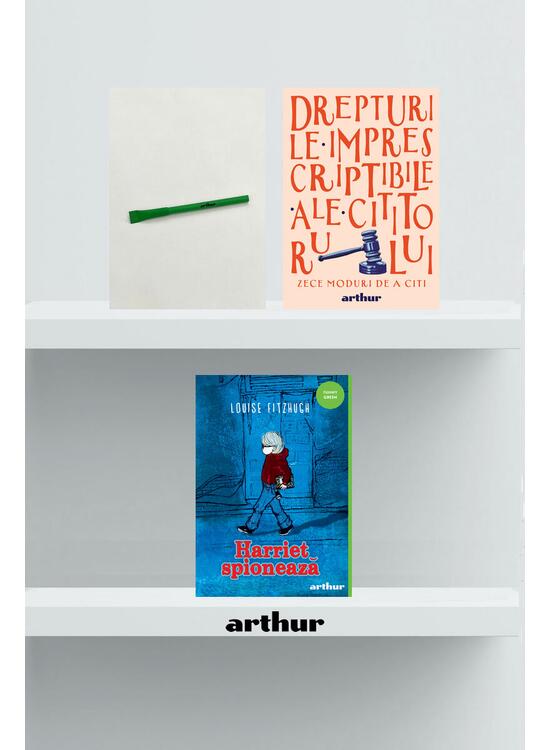 Copertă produs Pachet promo Funny Green (Harriet spionează, agendă și pix) - gallery big 1