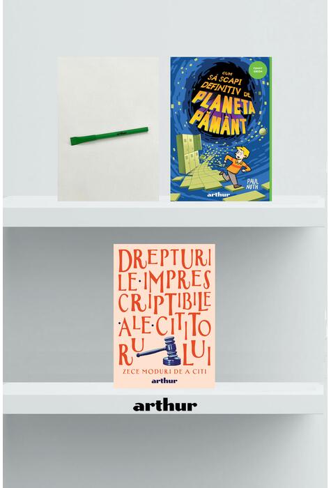 Copertă produs Pachet promo Funny Green (Cum să scapi definitiv de Planeta Pământ, agendă și pix)