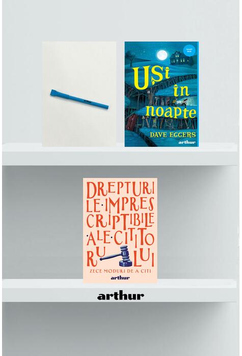 Copertă produs Pachet promo Smart Blue (Uşi în noapte, agendă și pix)