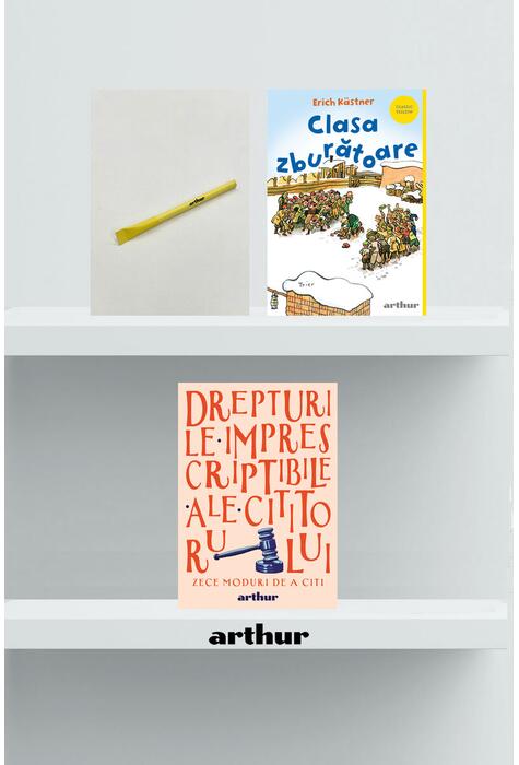 Copertă produs Pachet promo Classic Yellow (Clasa zburătoare paperback, agendă și pix)