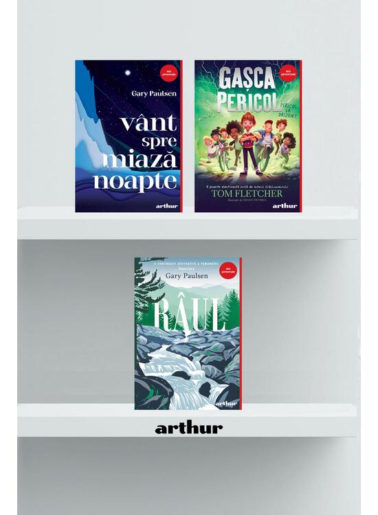 Copertă produs Pachet cărți cu aventuri (Gașca Pericol, Râul, Vânt spre miazănoapte) - gallery big 1