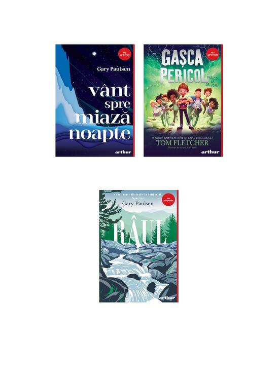 Copertă produs Pachet cărți cu aventuri (Gașca Pericol, Râul, Vânt spre miazănoapte) - gallery big 4