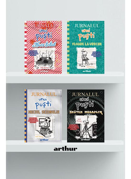Copertă produs Pachet Jurnalul unui Puști  volumele 16-19 (Meciul sezonului, Skütek Megaplyn, Floare la ureche, Haos total) - gallery big 1