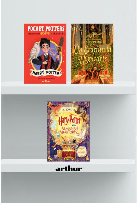 Copertă produs Pachet Crăciun Harry Potter ( Crăciun la Hogwarts, Almanah vrăjitoresc, Pocket Potters 1)