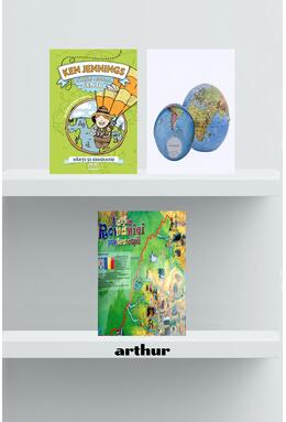 Copertă produs Pachet Hărți și geografie (Cărțile micului geniu, pușculiță, harta)