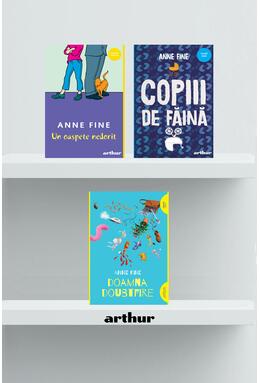 Copertă produs Pachet Anne Fine (Un oaspete nedorit, Doamna Doubtfire, Copiii de făină)