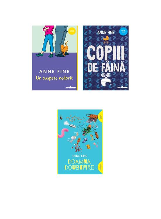 Copertă produs Pachet Anne Fine (Un oaspete nedorit, Doamna Doubtfire, Copiii de făină) - gallery big 5