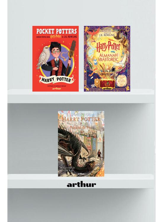 Copertă produs Pachet Harry Potter, ediție ilustrată (vol 4, Almanah Vrăjitoresc, Pocket Potters 1) - gallery big 1