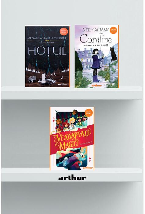 Copertă produs Pachet Fantasy (Hoțul, Neadaptații magici, Coraline)