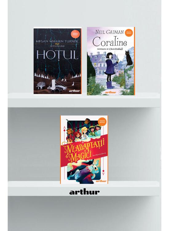 Copertă produs Pachet Fantasy (Hoțul, Neadaptații magici, Coraline) - gallery big 1