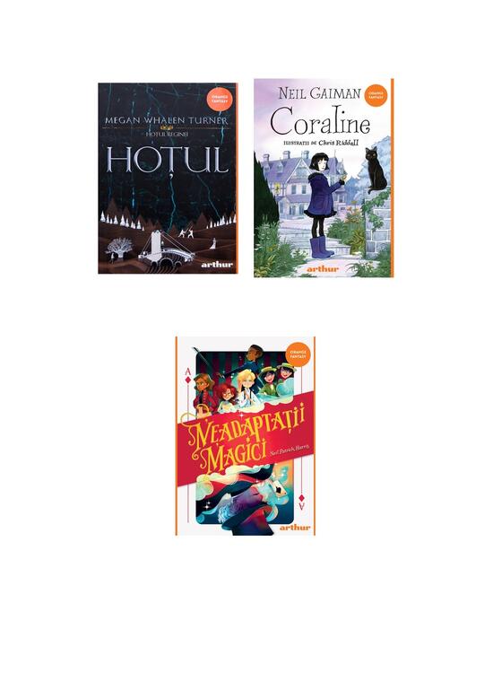 Copertă produs Pachet Fantasy (Hoțul, Neadaptații magici, Coraline) - gallery big 5