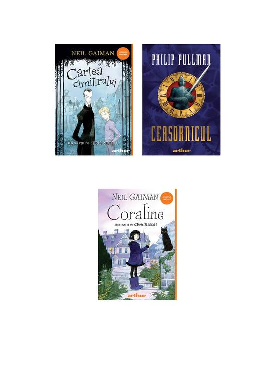 Copertă produs Pachet fantastic de Halloween (Ceasornicul, Cartea cimitirului, Coraline) - gallery big 5