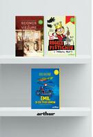 Copertă produs Pachet școlar clasa a IV-a (Sconcs și viezure, Emil și cei trei gemeni, Împăratul malefic)