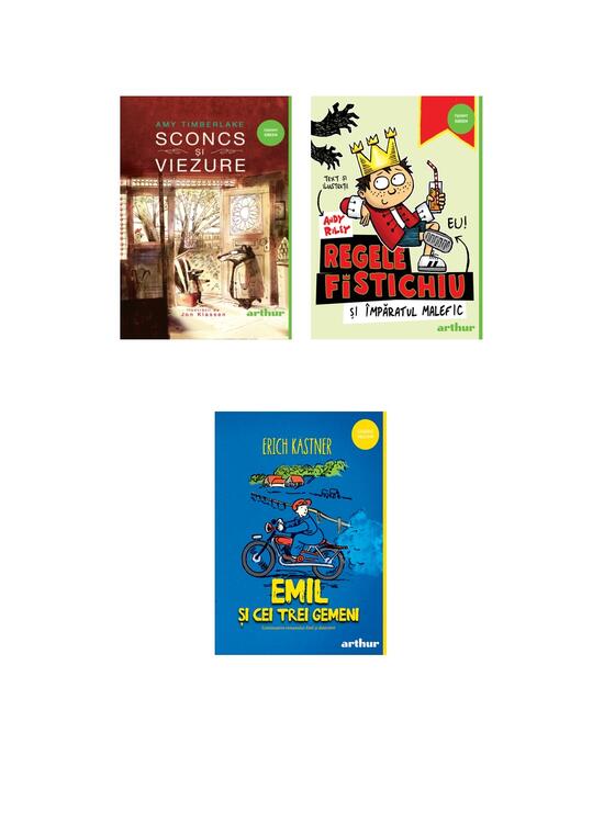 Copertă produs Pachet școlar clasa a IV-a (Sconcs și viezure, Emil și cei trei gemeni, Împăratul malefic) - gallery big 5