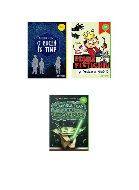 Copertă produs Pachet școlar clasa a III-a (O buclă în timp, Curiosul caz al lui Origami Yoda, Regele fistichiu) - gallery big 5