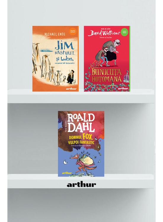 Copertă produs Pachet școlar clasa a III-a (Jim Năsturel, Domnul Fox, Bunicuța hoțomană) - gallery big 1