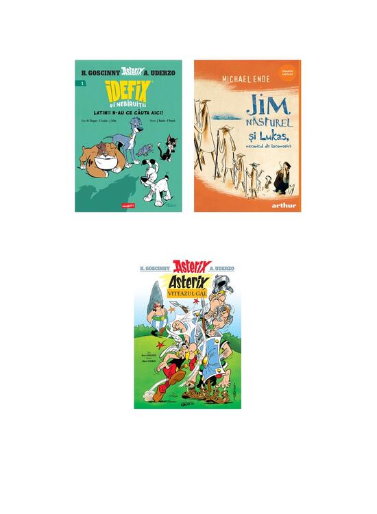 Copertă produs Pachet școlar clasa a III-a (Jim Năsturel și Lukas, mecanicul de locomotivă, Idefix 1, Asterix 1) - gallery big 5