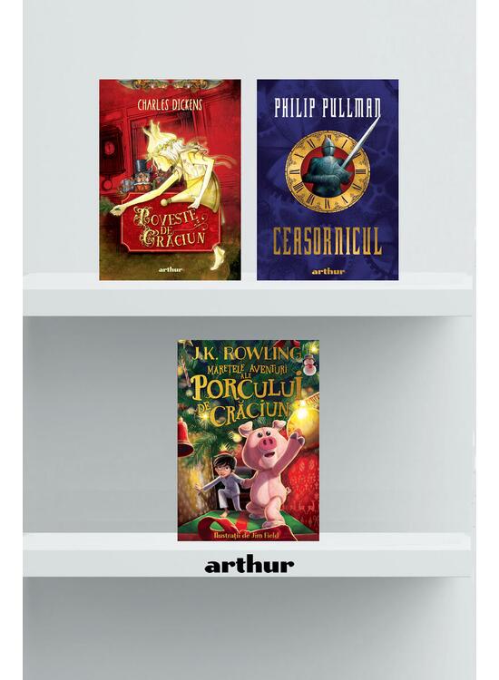 Copertă produs Pachet cadou Arthur ( Mărețele aventuri ale Porcului de Crăciun, Ceasornicul, Poveste de Crăciun) - gallery big 1