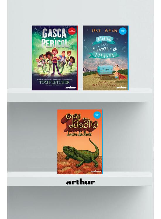 Copertă produs Pachet lecturi pentru 12 ani (Băiatul care a înotat, Gașca Pericol, Tabăra) - gallery big 1