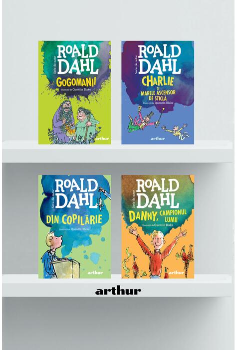 Copertă produs Pachet Roald Dahl (Gogomanii, Din copilărie, Danny, Charlie)