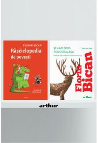 Copertă produs Pachet de autor Florin Bican ( Și v-am spus povestea așa, Răsciclopedia de povești)