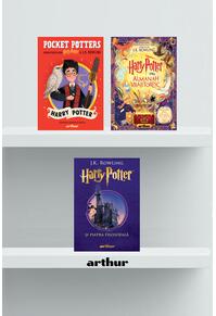 Copertă produs Pachet Harry Potter (Almanah Vrăjitoresc, Piatra filosofală, Pocket Potters 1)