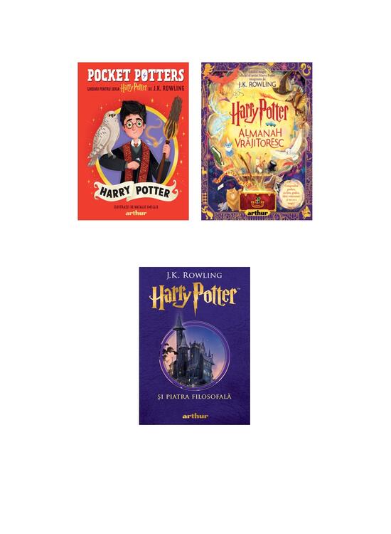 Copertă produs Pachet Harry Potter (Almanah Vrăjitoresc, Piatra filosofală, Pocket Potters 1) - gallery big 4