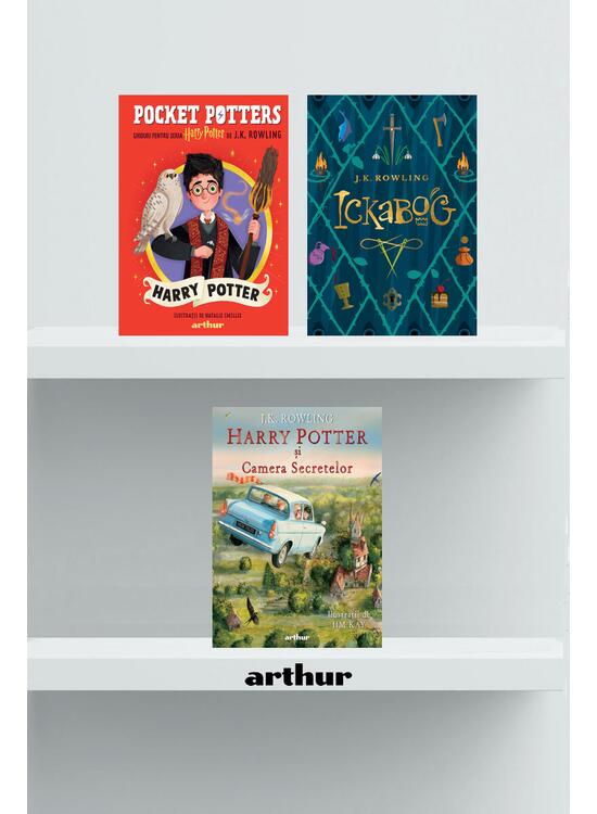 Copertă produs Pachet Rowling Harry Potter (Pocket Potters 1, Camera Secretelor, Ickabog) - gallery big 1