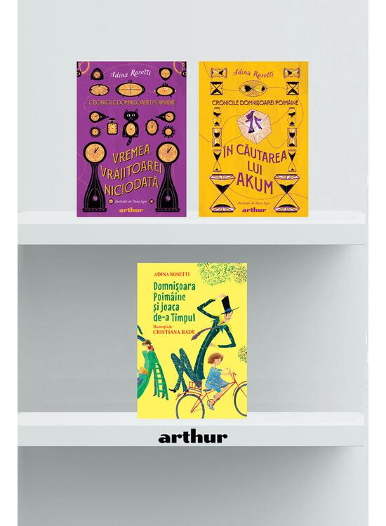 Copertă produs Pachet Domnișoara Poimâine ( Joaca de-a Timpul, În căutarea lui Akum, Vremea Vrăjitoarei) - gallery big 1