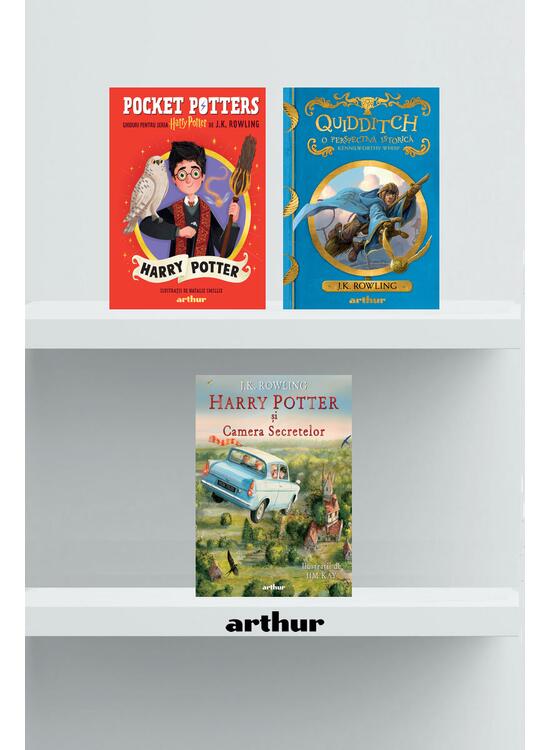 Copertă produs Pachet Harry Potter (Camera Secretelor,Quidditch, Pocket Potters 1) - gallery big 1
