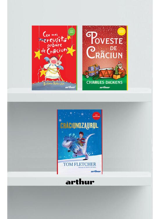 Copertă produs Pachet Aventuri de Crăciun ( Cea mai reușită serbare de Crăciun, Poveste de Crăciun, Crăciunozaurul) - gallery big 1