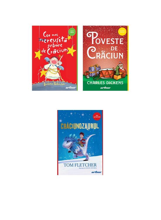 Copertă produs Pachet Aventuri de Crăciun ( Cea mai reușită serbare de Crăciun, Poveste de Crăciun, Crăciunozaurul) - gallery big 5