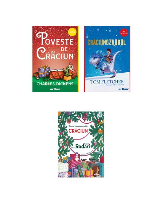 Copertă produs Pachetul cu povești de Crăciun ( Crăciunozaurul, Poveste de Crăciun, Cele mai frumoase povești de Crăciun ale lui Gianni Rodari) - gallery big 5
