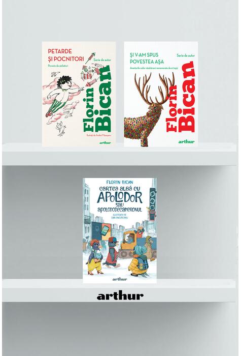 Copertă produs Pachet F. Bican(Cartea albă cu Apolodor, Și v-am spus povestea, Petarde și pocnitori)