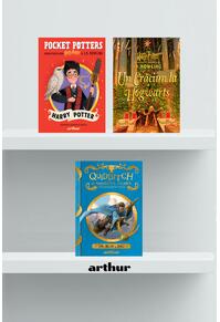 Copertă produs Pachet fan Harry Potter (Crăciun la Hogwarts, Quidditch, Pocket Potters 1)