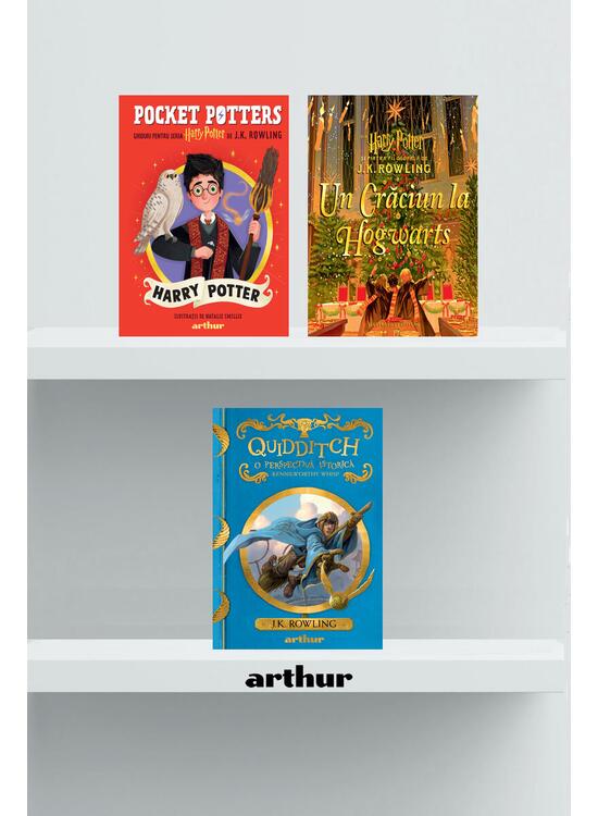 Copertă produs Pachet fan Harry Potter (Crăciun la Hogwarts, Quidditch, Pocket Potters 1) - gallery big 1