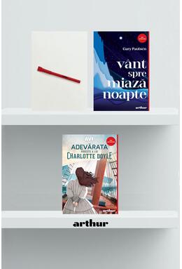 Copertă produs Pachet Red Adventure (Charlotte Doyle, Vânt spre miazănoapte, pix)