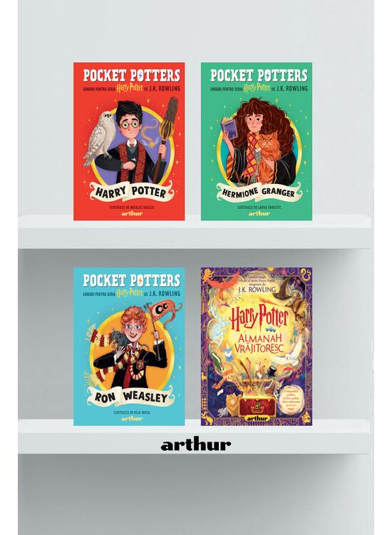 Copertă produs Pachet promo Harry Potter. Almanah Vrăjitoresc și prietenii din Hogwarts (Harry, Ron, Hermione) - gallery big 1