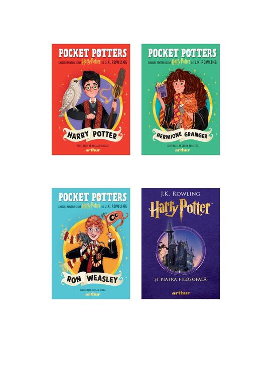 Copertă produs Pachet începător Harry Potter ( Piatra filosofală și 3 ghiduri de fan: Harry, Hermione și Ron) - gallery big 8