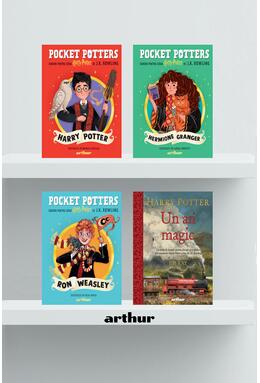 Copertă produs Pachet educativ Harry Potter pentru copii 8&ndash;14 ani (Un an magic, 3 ghiduri Pocket Potters)