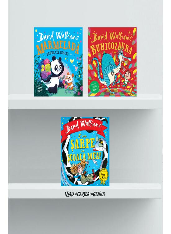 Copertă produs Pachet cărți 3-7 ani (Bunicozaura, Marmeladă. Panda cel Roșcat, E un șarpe) - gallery big 1