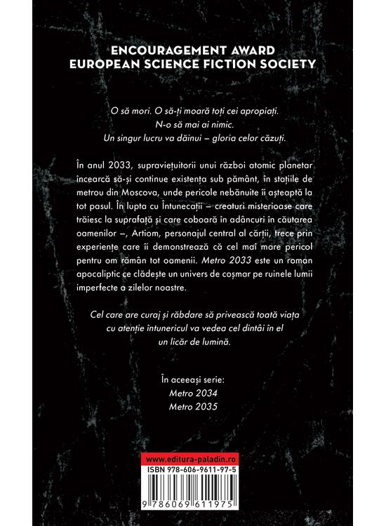 Copertă produs Metro 2033 |paperback - gallery big 2