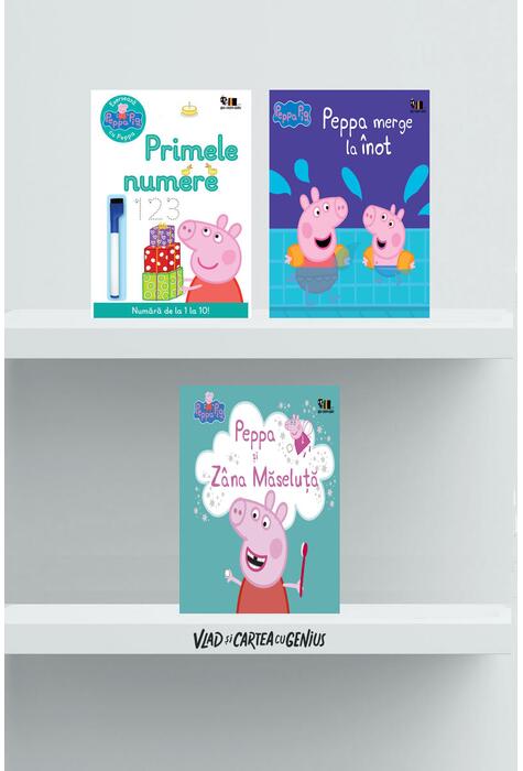 Copertă produs Pachet educativ Aventuri cu Peppa Pig ( 3 volume)