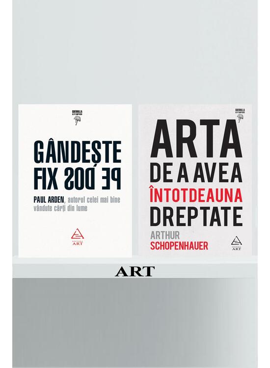 Copertă produs Pachet promo Arta de a avea dreptate și G&acirc;ndește fix pe dos - gallery big 1