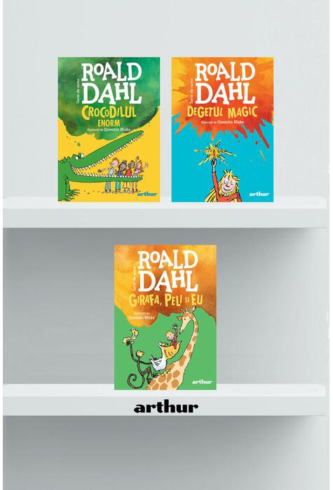 Copertă produs Pachet Roald Dahl (Girafa, Crocodilul, Degetul magic)