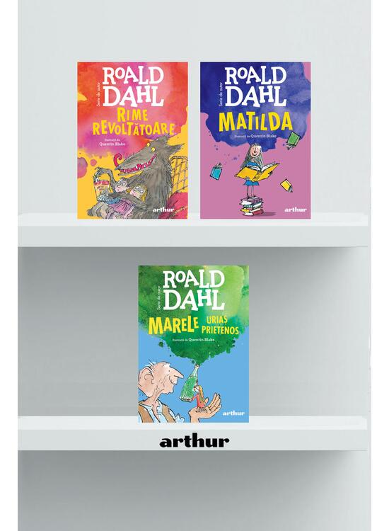 Copertă produs Pachet Roald Dahl (Matilda, Marele Uriaș Prietenos, Rime revoltătoare) - gallery big 1
